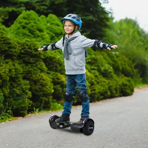 Hoverboard Bluetooth Luces 6,5″ 12 Km/h Negro